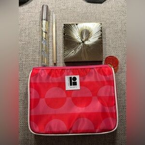 Estee Lauder Pure Colour Envy Sculpting Eyeshadow/Blush Palette+2 brushes & bag